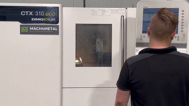DMG MORI CTX 310 Eco CNC Lathe C-Axis Live Siemens Shopturn 810 MACH4METAL 7074 For Sale Verkauf 1
