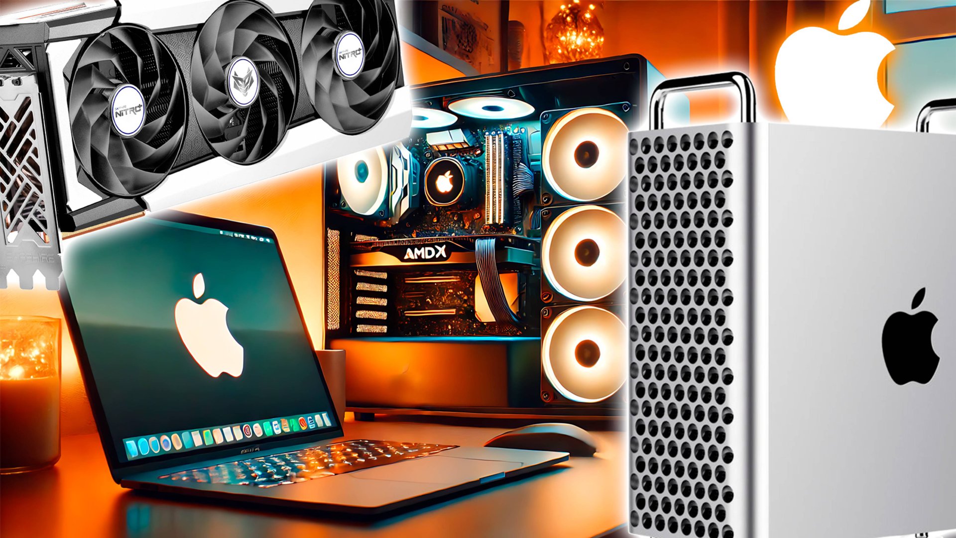 БИТВА ГИГАНТОВ: НОВЕЙШИЕ ЧИПЫ GPU APPLE ПРОТИВ КАСТОМНЫХ HACKINTOSH! - ALEXEY BORONENKOV | 4K смотреть онлайн