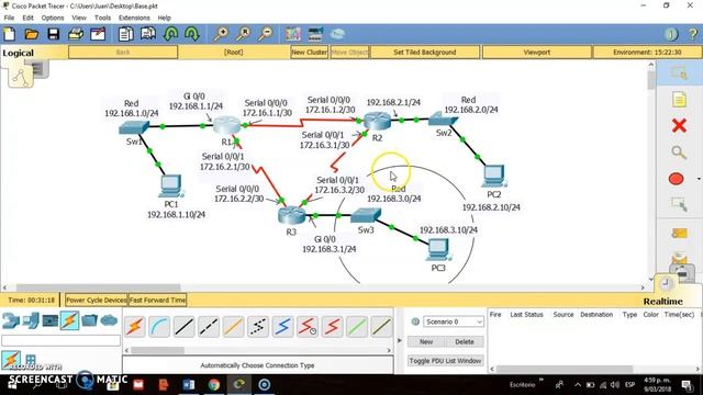 Configurando Enrutamiento Estatico en IPv4 смотреть онлайн