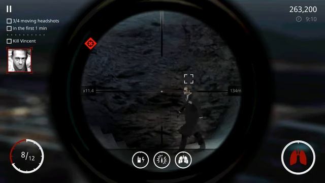 Hitman Sniper game, How to get 4 moving headshots in just 1 minute смотреть онлайн
