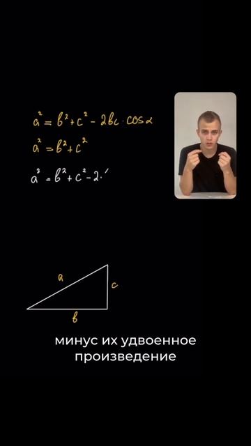 Заходят как-то Пифагор и теорема косинусов в бар... #огэ #егэ #геометрия #пифагор смотреть онлайн