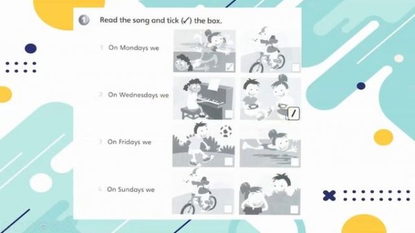 Super Minds WORKBOOK - Unit 5 Free time page 60 with answers