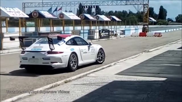 Porsche 911 GT3 RS Cup.Unloading from the truck+BRUTAL SOUND! смотреть онлайн
