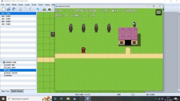 RPG MAKER MZ FARMING GAME FEATURES