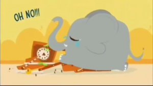 the elephant seal broke the clock hickory dickory dock