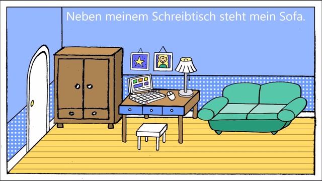 Mein Zimmer   Dativ + Präpositionen 2
