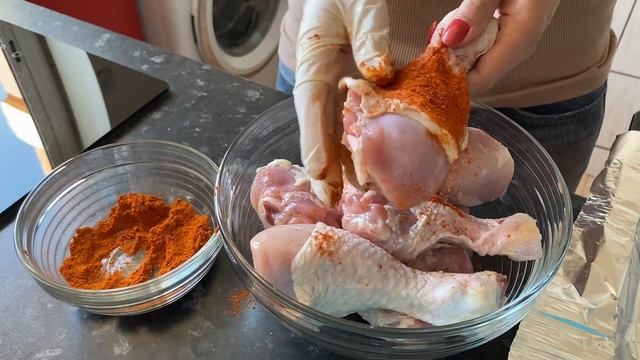 Crispy and juicy chicken drumsticks. Chicken recipe for dinner смотреть онлайн