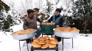 Готовим Узбекский Хлеб в Казане Викингов
