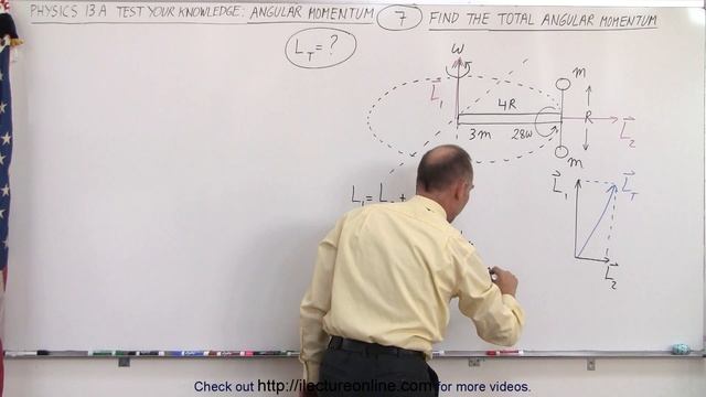 Physics CH13 - Test Your Knowledge: Angular Momentum (7 of 26) Find the Total Angular Momentum*** смотреть онлайн