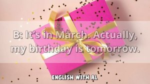 English Conversation | Talking about Birthdays in English