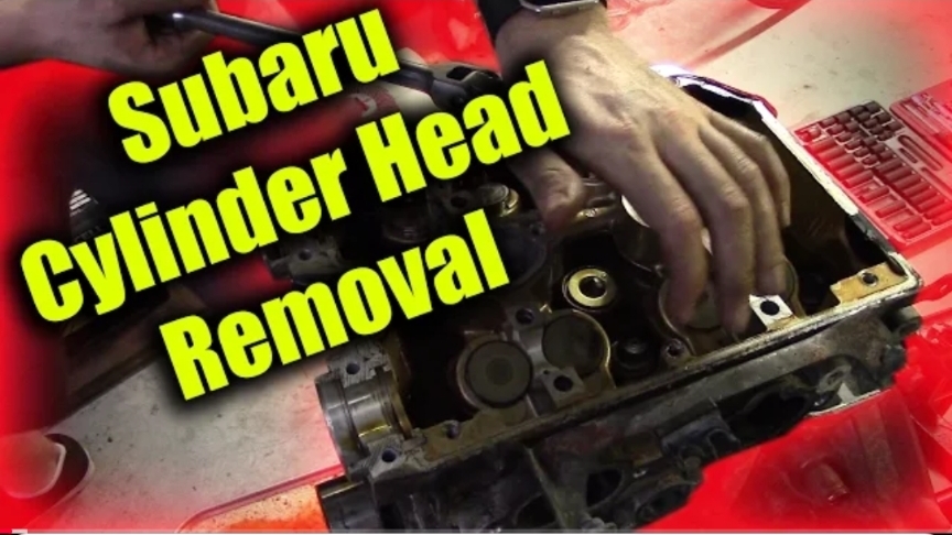 Снятие головки блока цилиндров Subaru EJ25D смотреть онлайн