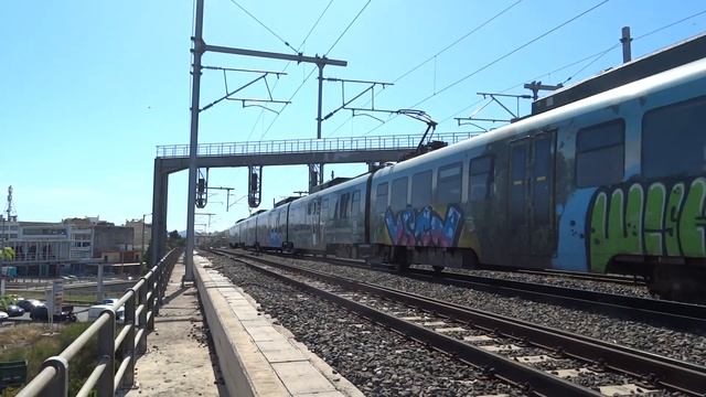 Siemens Desiro EMU Train Meeting At Redis Bridge