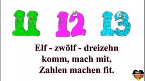 GERMAN Numbers Song 1-20 / Zahlenlied /Zahlen Lernen / Zahlen - RAP