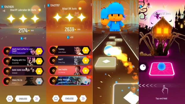 Sheriff Labrador 🆚 Blippi Cartoon 🆚 Pocoyo 🆚 Spider House Head. Tiles Hop 🏆🏆 | 🎶🎶 Who Is Best ?? смотреть онлайн