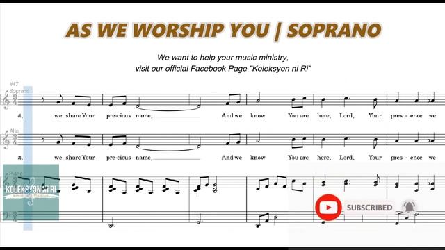 As We Worship You | Soprano Vocal Guide by Sis. Aya Hilario смотреть онлайн