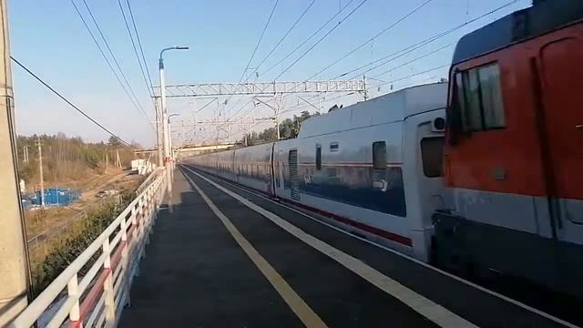 ЭП20-011 со скоростным поездом Стриж сообщением "Нижний Новгород-Москва" смотреть онлайн