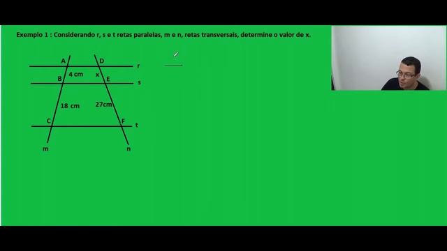 TEOREMA DE TALES - Demonstração E Exercícios