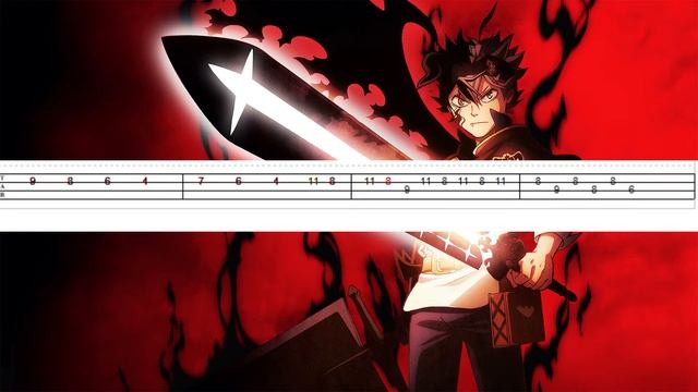 Black Clover OP 3 - Black Rover (Melody) Bass Tab Tutorial смотреть онлайн