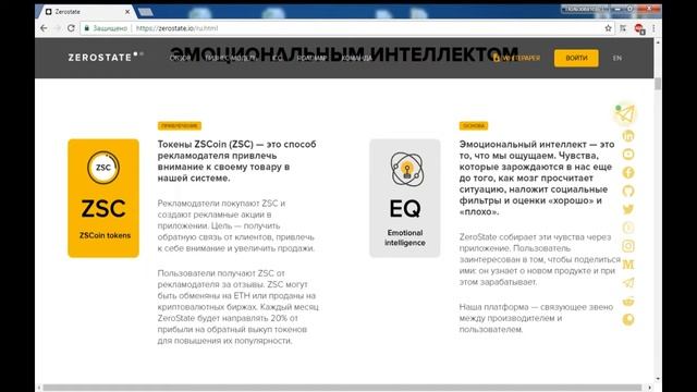 Обзор ICO | Zerostate - эмоциональный интеллект в действии!