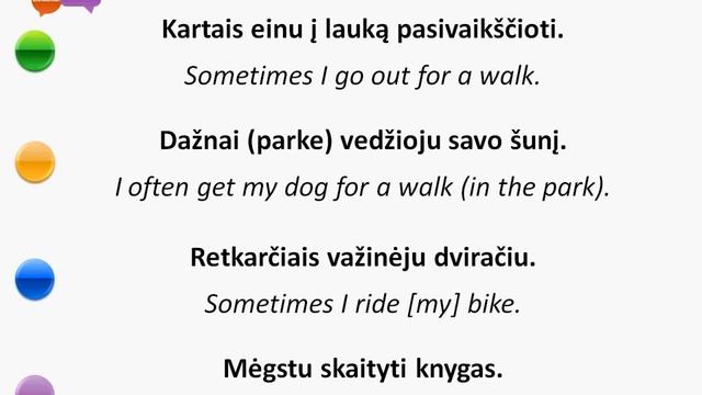 Lithuanian Basics Lesson 8 - Everyday Activities. Everyday Sentences in Lithuanian смотреть онлайн