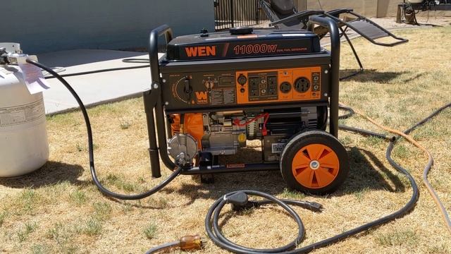WEN DF1100T 11,000/8,300-Watt Dual Fuel Generator смотреть онлайн