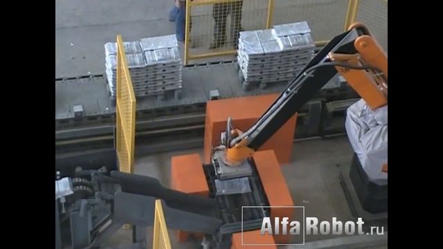 Робот для паллетирования слитков смотреть онлайн