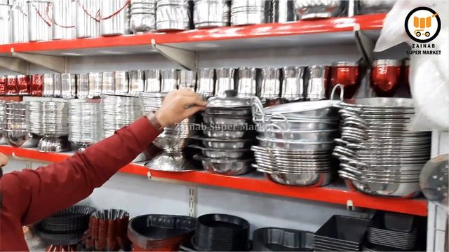 Cheap Rate 1 Dollar Shop In Faisalabad | Plastic Kitchen Items | Crockery Store | Zainab SuperMarke смотреть онлайн