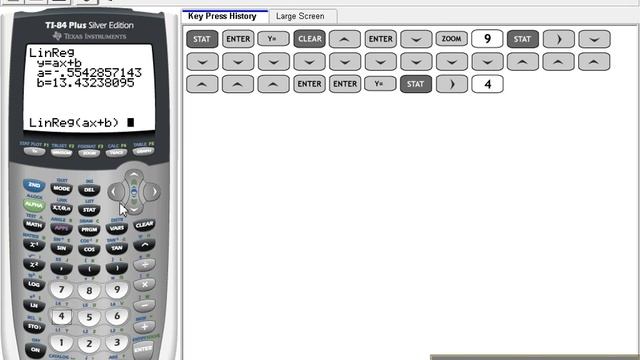 Ti-84 - Linear Regression смотреть онлайн