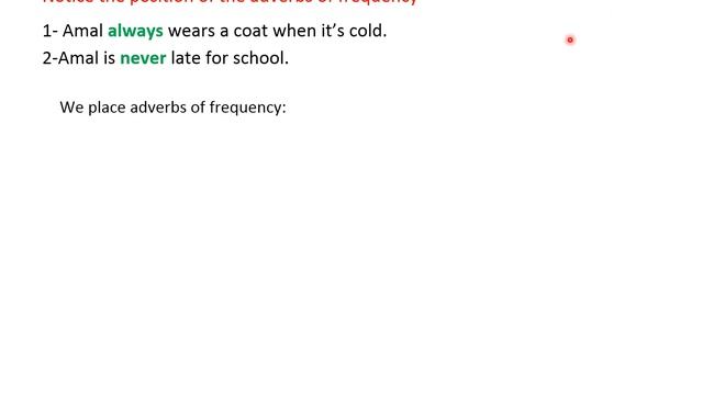 UNIT 9  ADVERBS OF FREQUENCY