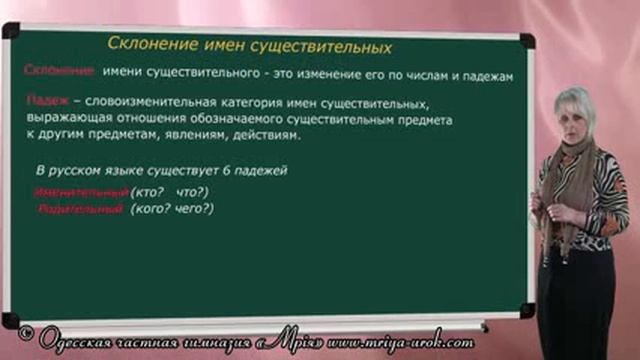 Склонение имён существительных