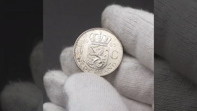 1965 One Gulden Netherlands Coin Juliana Silver смотреть онлайн