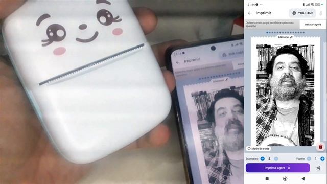 Mini impressora térmica "DO GATINHO": demonstrando e opinando - DV 443 смотреть онлайн