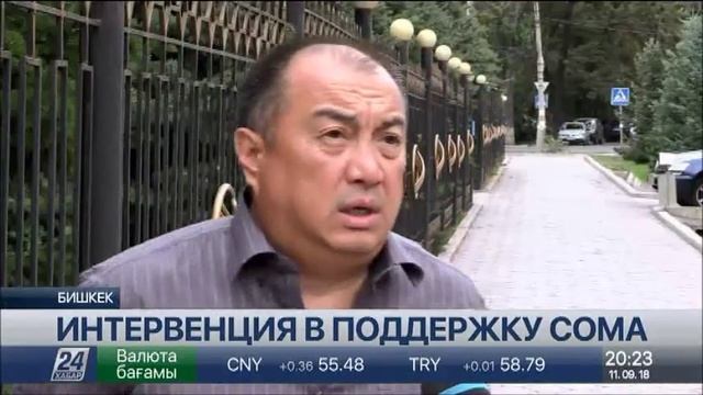 Нацбанк Кыргызстана провел интервенцию в поддержку сома смотреть онлайн