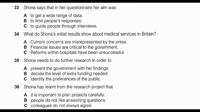 Cambride 8 - Test 2 - Section 4 - Research On Questions About Doctors