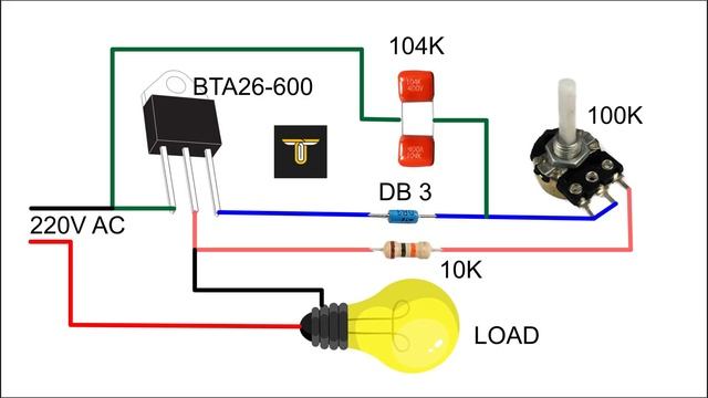 Light Dimmer Circuit Using Triac | BTA26 | DB3 | AC Voltage Regulator How it Works смотреть онлайн
