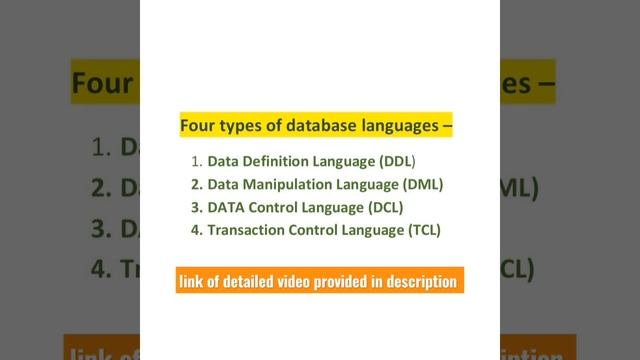 Database Languages @javasip-official