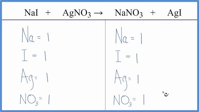 How to Balance NaI + AgNO3 = NaNO3 + AgI (Sodium iodide + Silver nitrate) смотреть онлайн