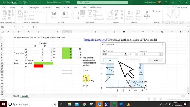 Metode Simplex dengan Solver Excel Part 2 смотреть онлайн