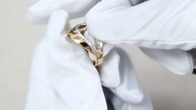 Золотое кольцо Красносельский ювелир с фианитом РКд3601 смотреть онлайн