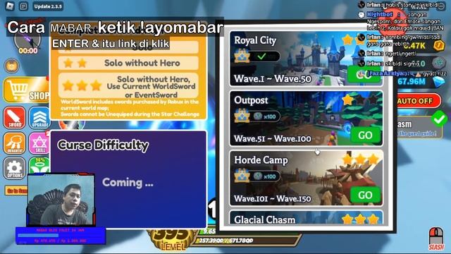 LANJUTKAN GAME YANG KATANYA SANGAT SERU INI - Roblox: Sword Warriors! смотреть онлайн