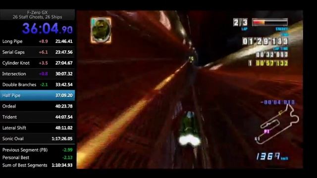 F-Zero GX - 26 Staff Ghosts, 26 Machines Speedrun - 1:11:55.97 (WR) смотреть онлайн