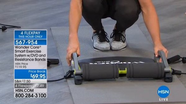 Wonder Core Smart Exercise System w/Workout DVD Bands