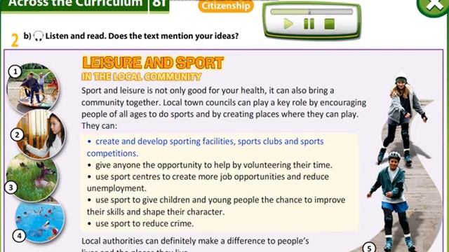 Excel 6. Module 8. Leisure and Sport text ver.p 96 смотреть онлайн