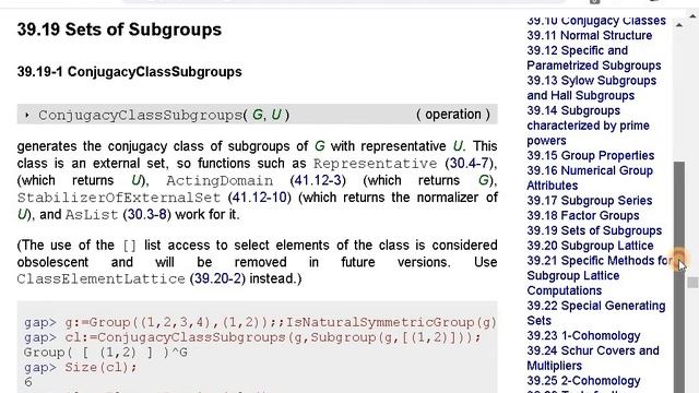 Розв'язування задач в GAP. Теорія груп. Підгрупи