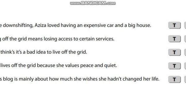 ASPECT 10 for Kaz M8d / Ex.7 (b) p.103 / TRUE or FALSE