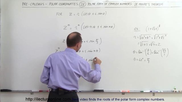 PreCalculus - Polar Coordinates (28 of 35) Complex Numbers: de Moivre's Theorem смотреть онлайн