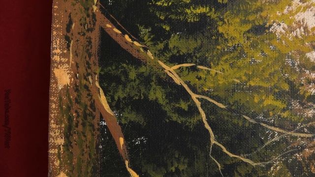 Mountain Valley Landscape - Acrylic Painting / Creativity Art Gallery / Drawing / Satisfying Pictur смотреть онлайн