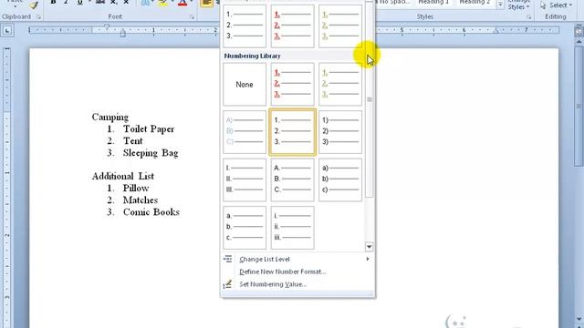 Microsoft Word 2010: Number, Bullet and Multilevel Lists смотреть онлайн