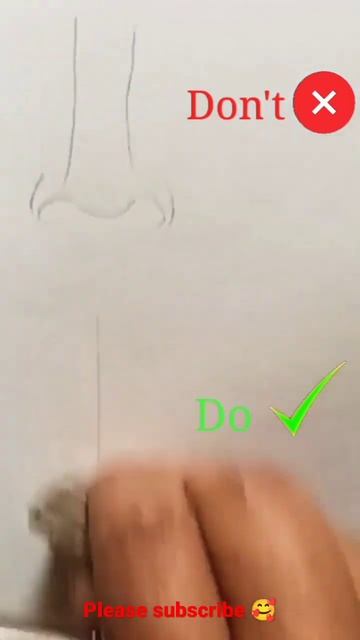 How to draw a perfect nose #tutorial #drawing #shorts #viral смотреть онлайн