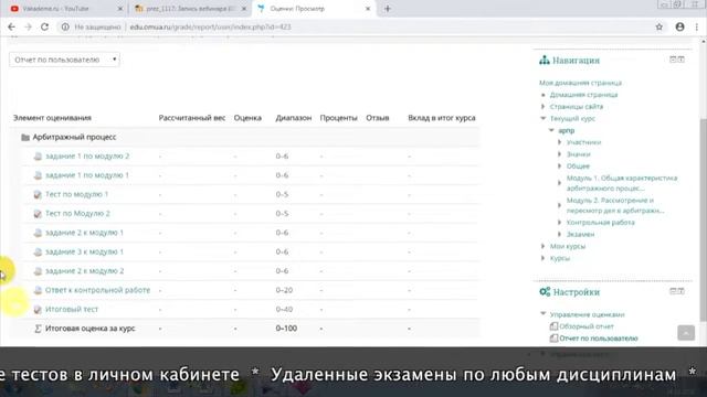 Дистанционное обучение в ОМЮА | Личный кабинет(edu.omua.ru) смотреть онлайн